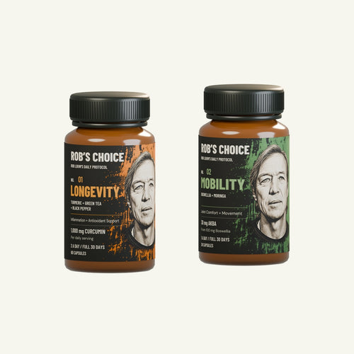 Rob's Choice Daily Pair with Longevity and Mobility bottles